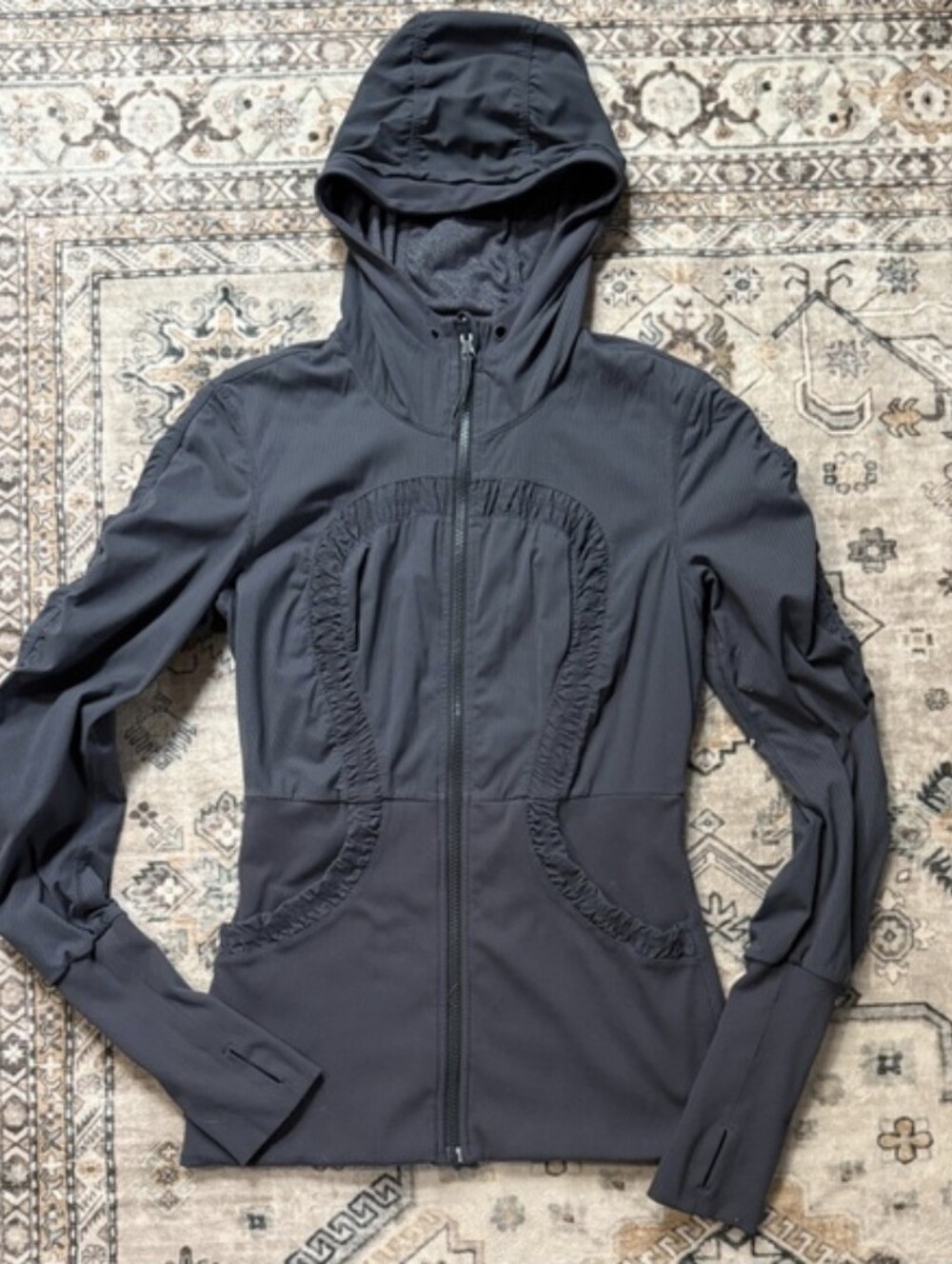 Lululemon Reversible Dance Studio Jacket - Dark Grey - Size 8